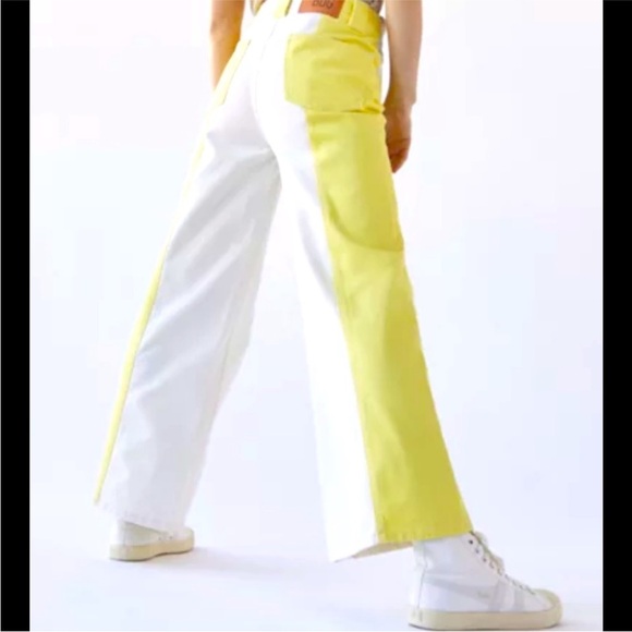 BDG High Rise & Wide Leg Color-block, high waisted, wide leg jeans bright - Picture 2 of 10